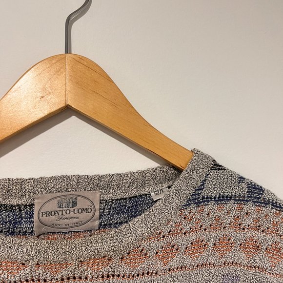 PRONTO UOMO Knitted Sweater - Size Large (52) - Picture 6 of 7